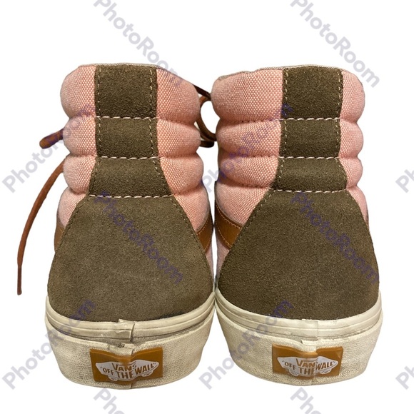 VANS OFF THE WALL SK8 SNEAKERS HIGH TOP UNIZEX MENS 8.5 WOMENS 10 gently loved - Picture 2 of 9